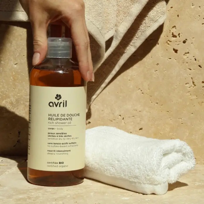 Huile de douche relipidante