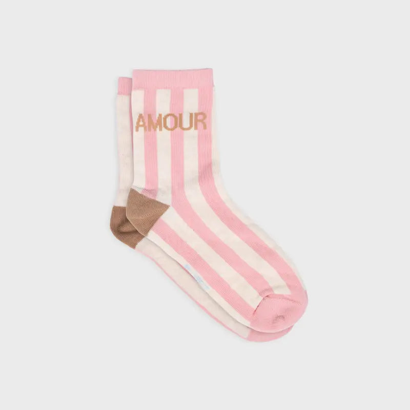 Chaussettes Rayées - Amour