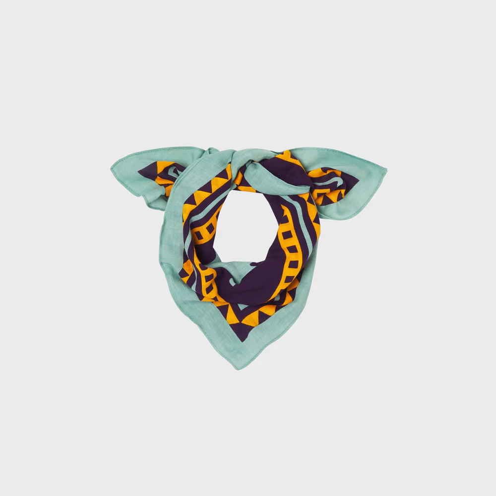 Small scarf in 100% organic cotton by Paola - Violet