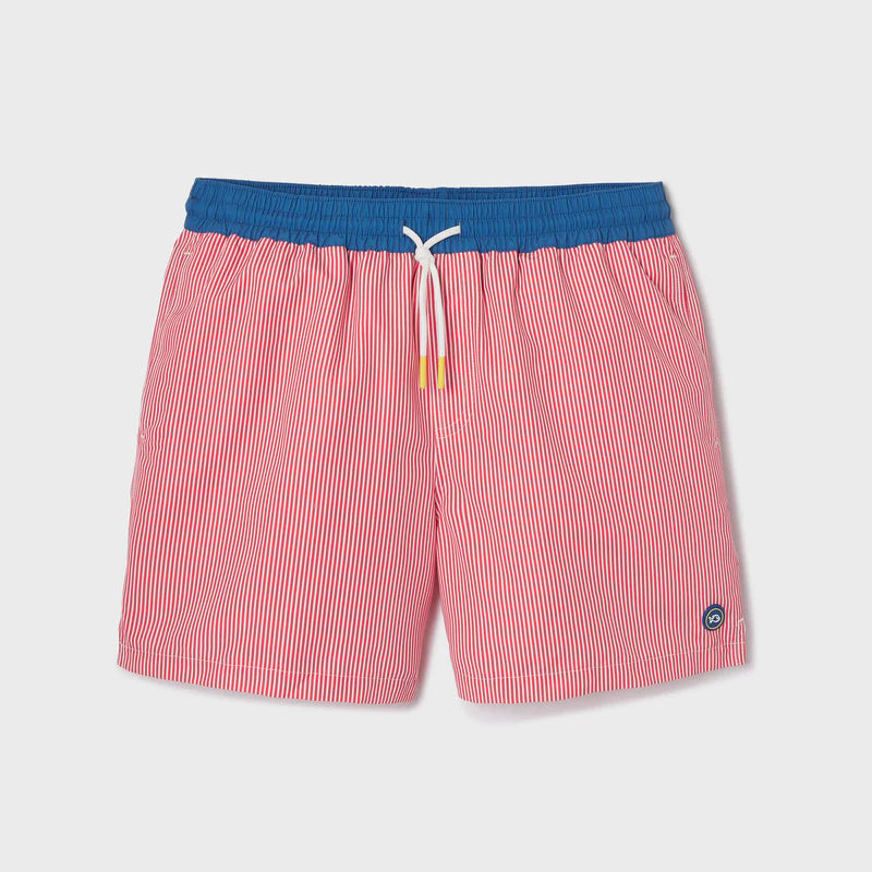 Swim shorts made from 100% recycled polyester - Red Riviera
