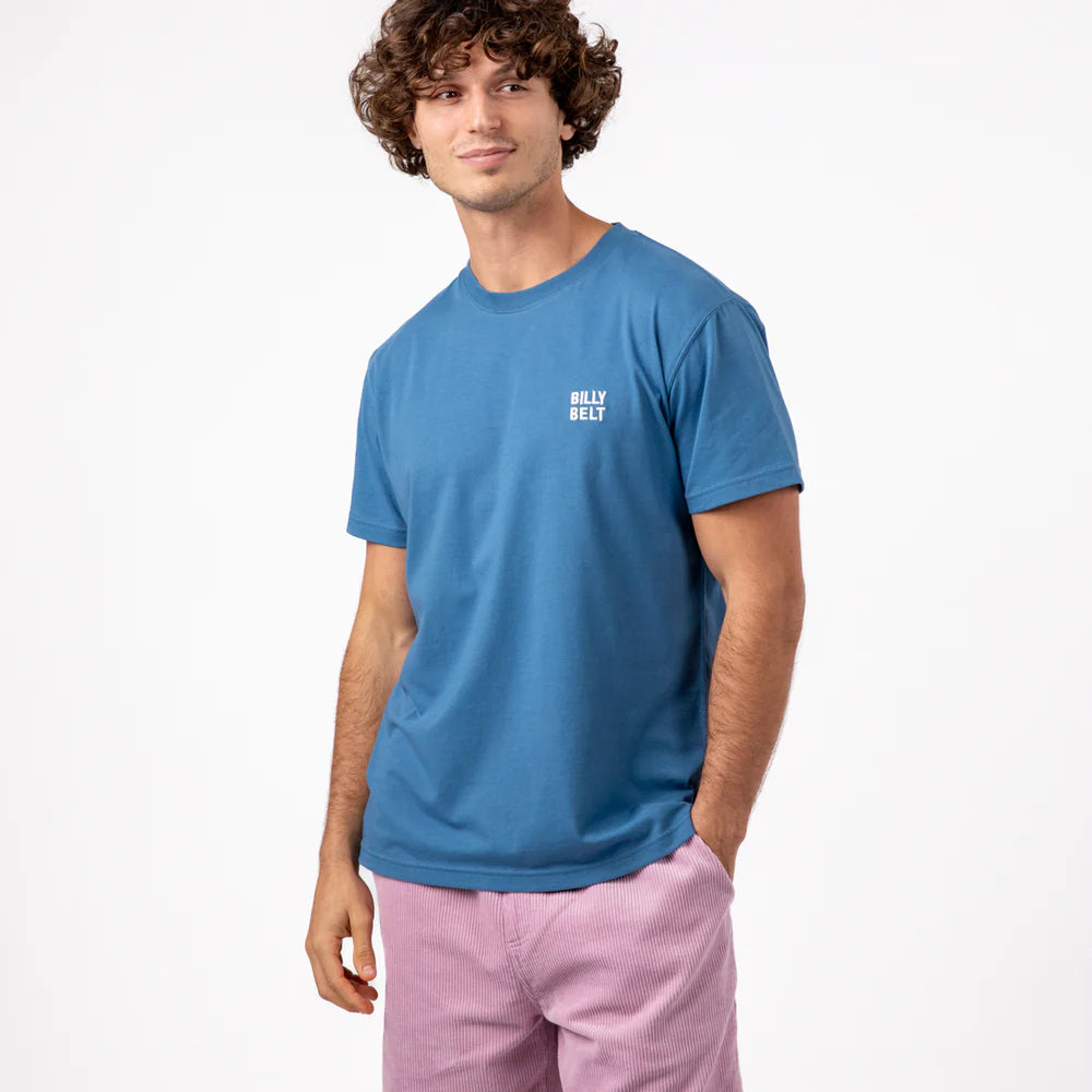 T-shirt en 100% coton bio Billyclub - Blanc broderie vélo