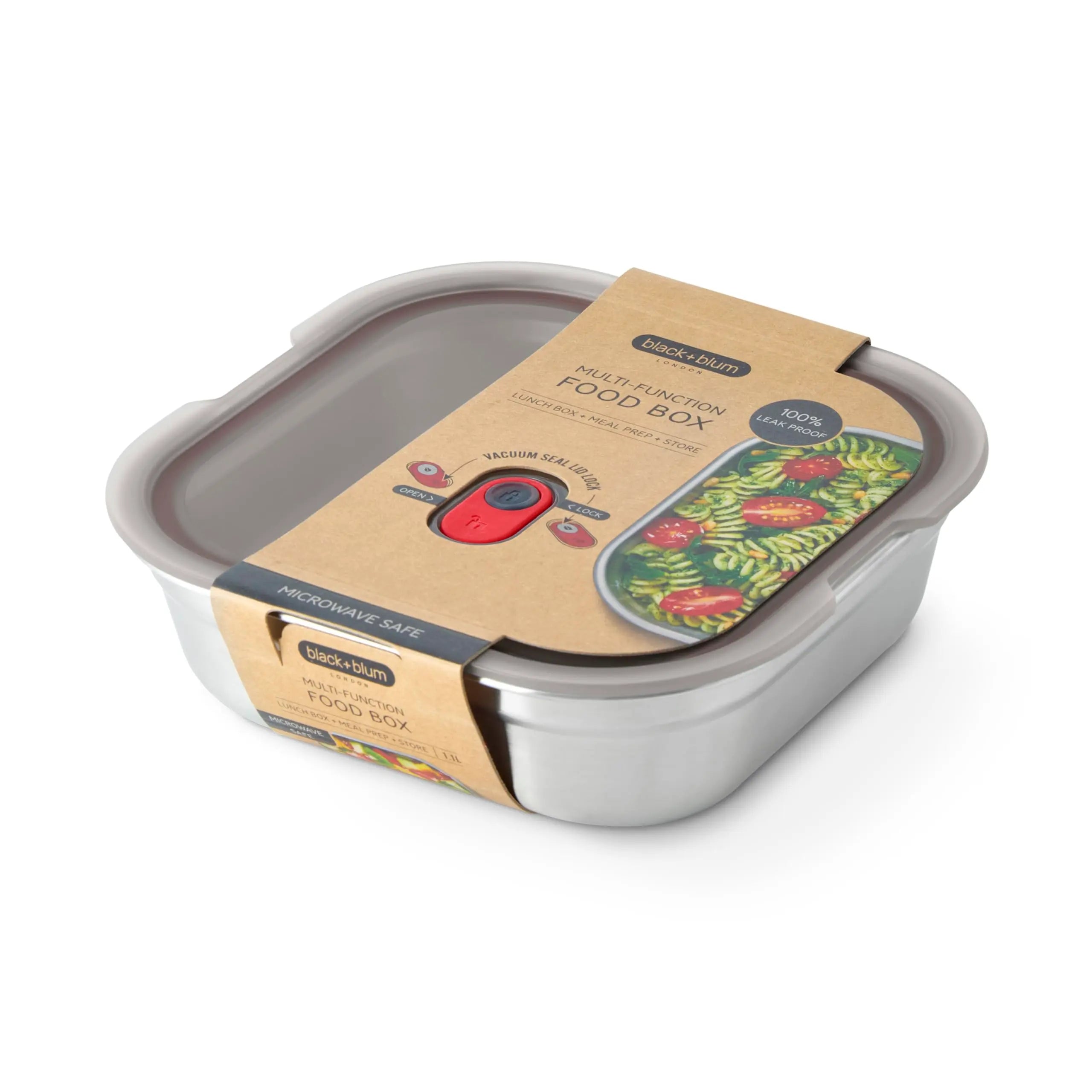 Boîte Repas Carrée Hermétique - 1.1L