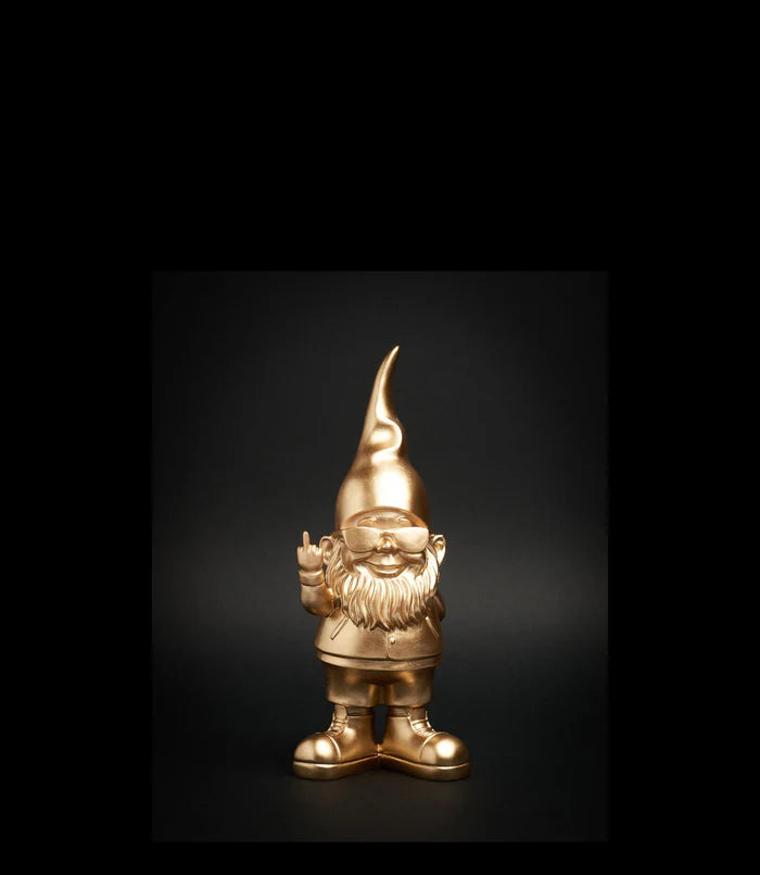 Statuette Nain de jardin Bernardo Majeur Nano - Gold - 12 cm
