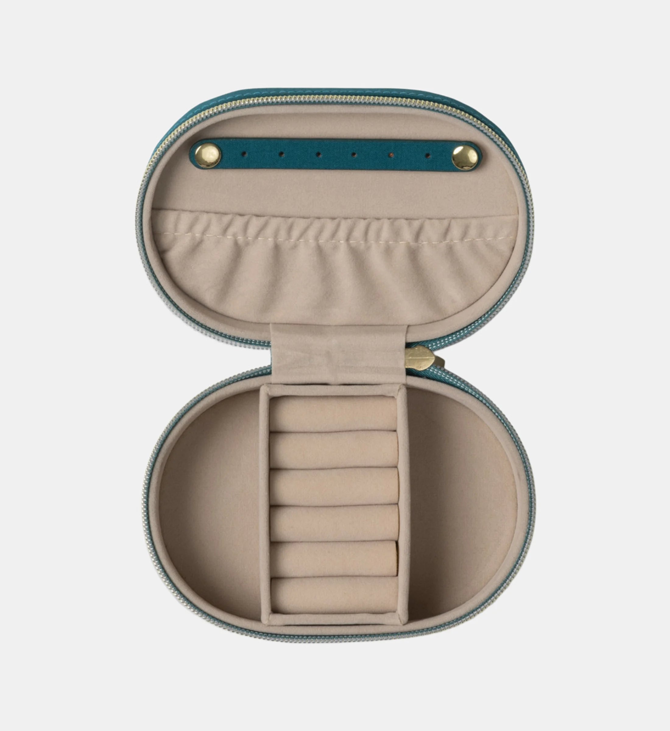 Ovale sieradendoos - Teal Moon