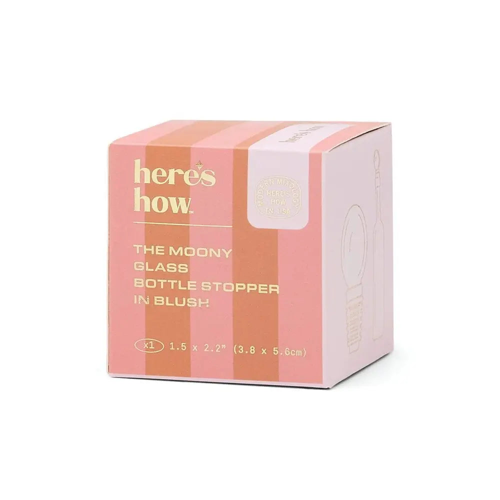 Bouchon pour bouteille en verre The Moony - Blush