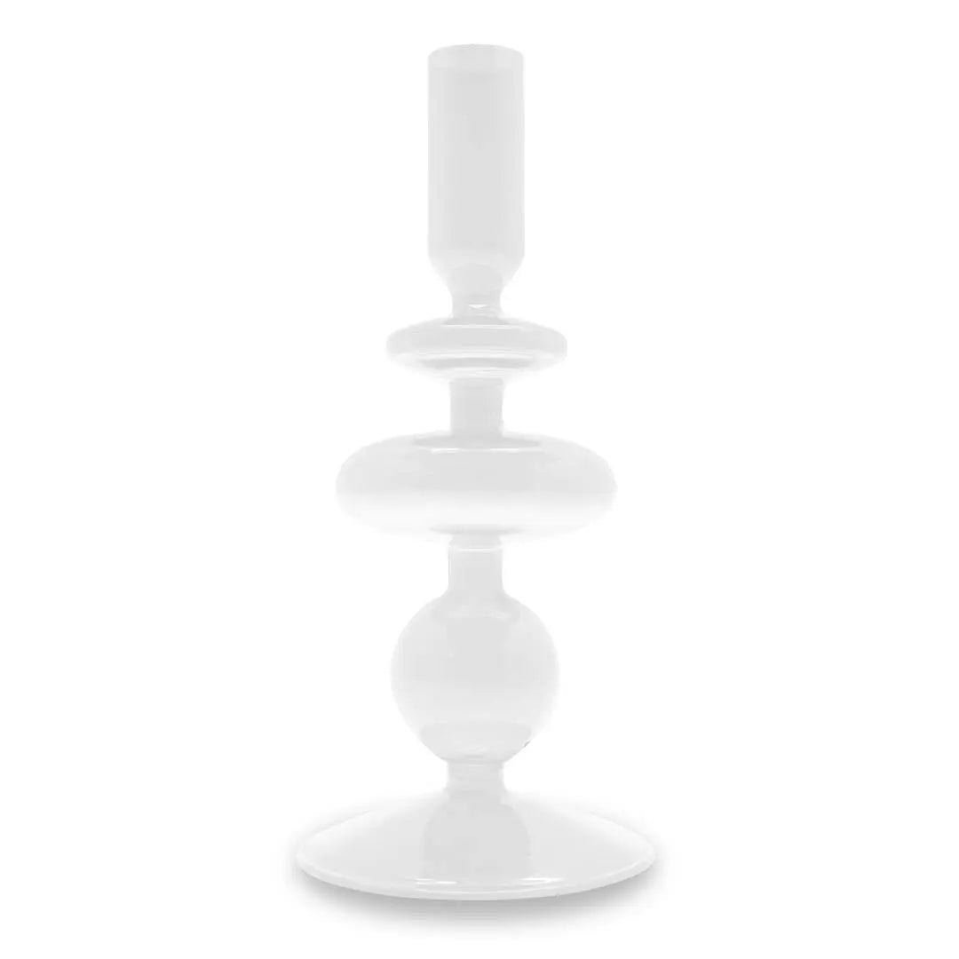 Glazen kaarsenhouder van 20 cm