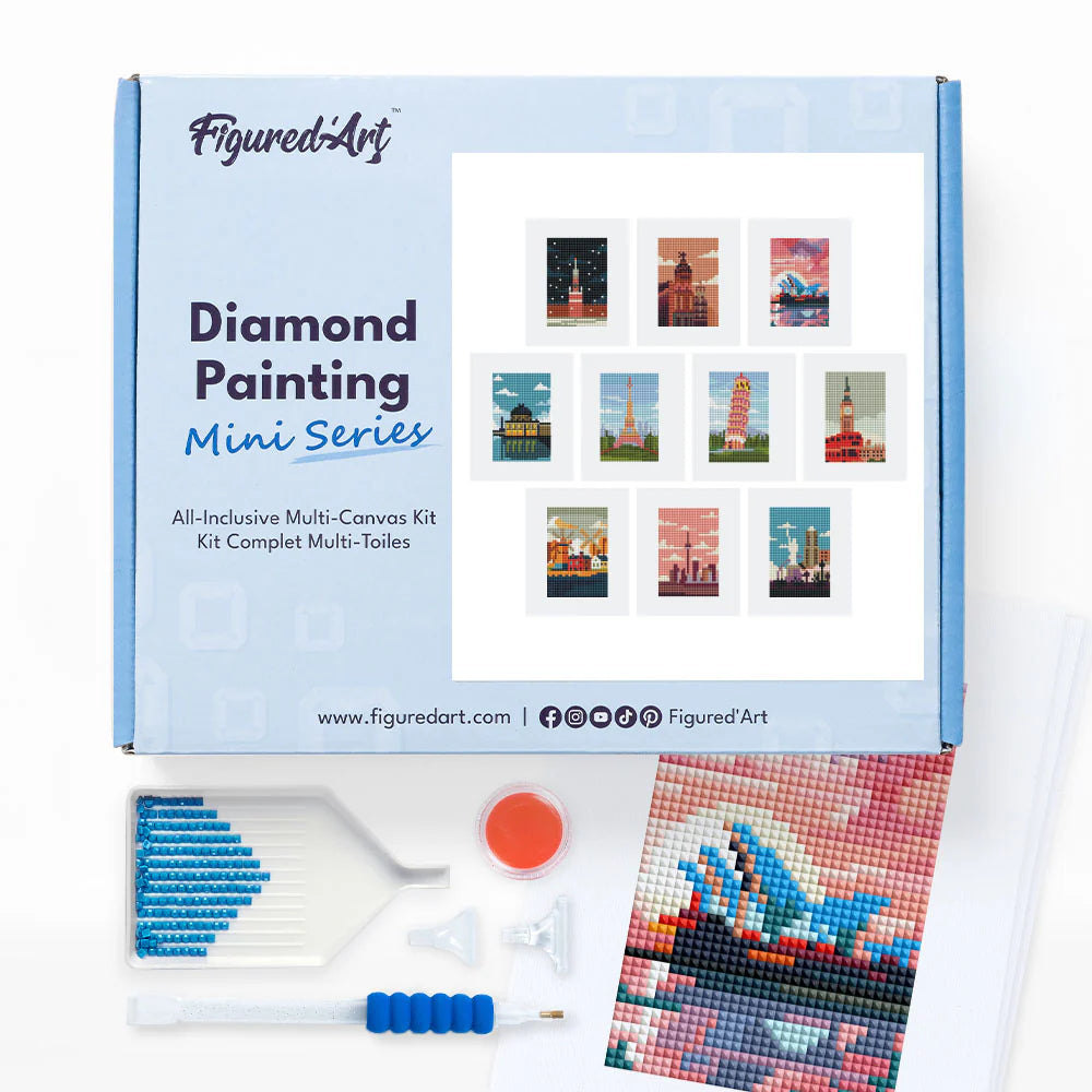 Diamond Painting Miniserie - Wereldsteden