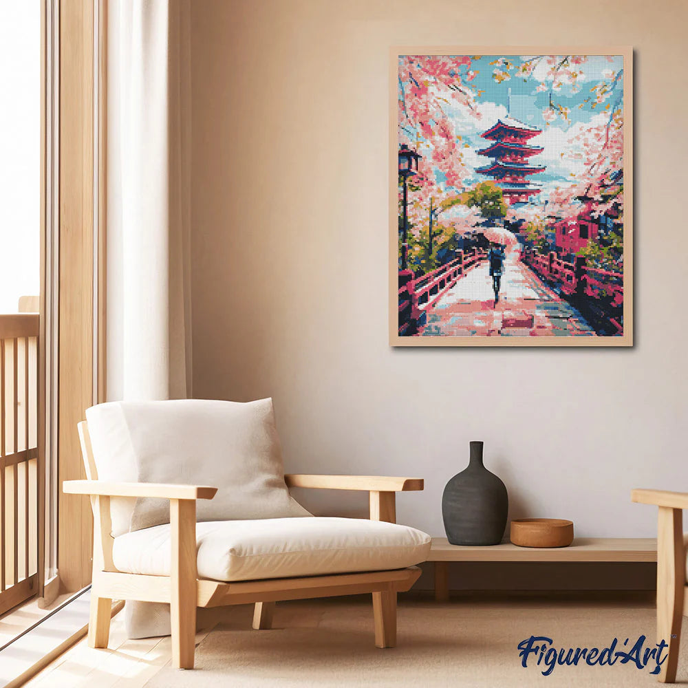 Diamond Painting - Kyoto in bloei 40x50cm