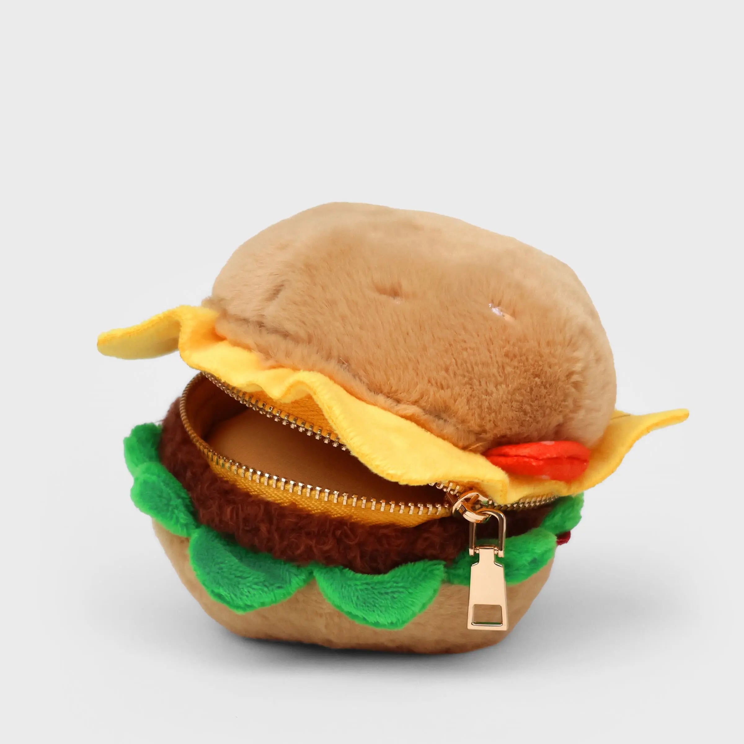Pluche etui met rits - Burger