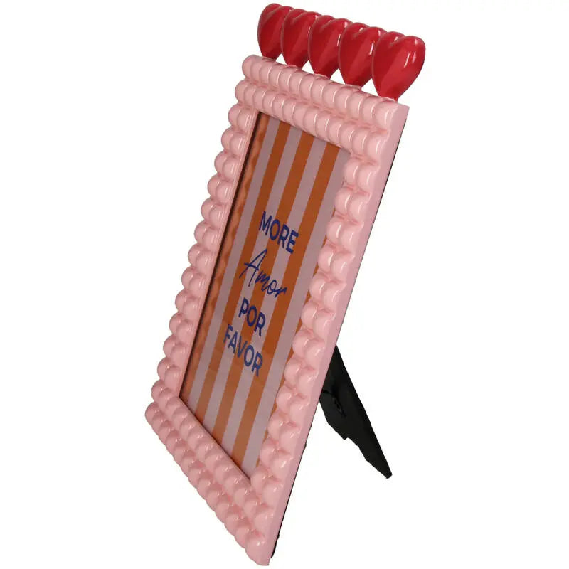 Cadre Photo Cœur Rose 13x18cm