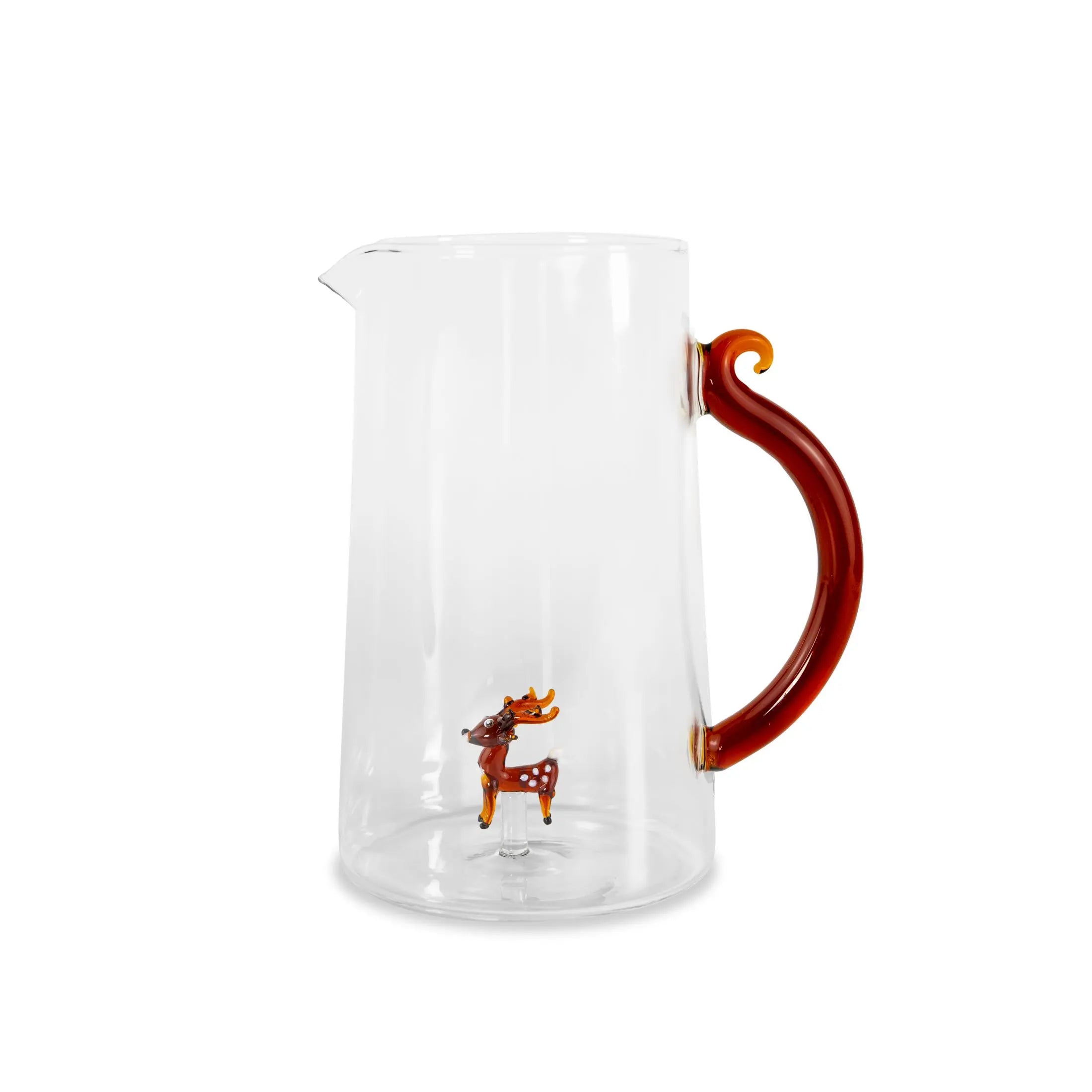 Reindeer winter glass carafe - 1.5L