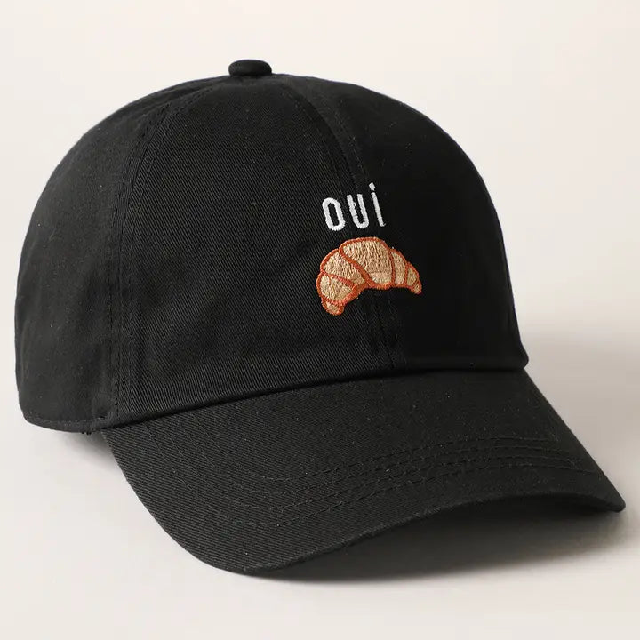 Casquette Croissant brodée - Noir