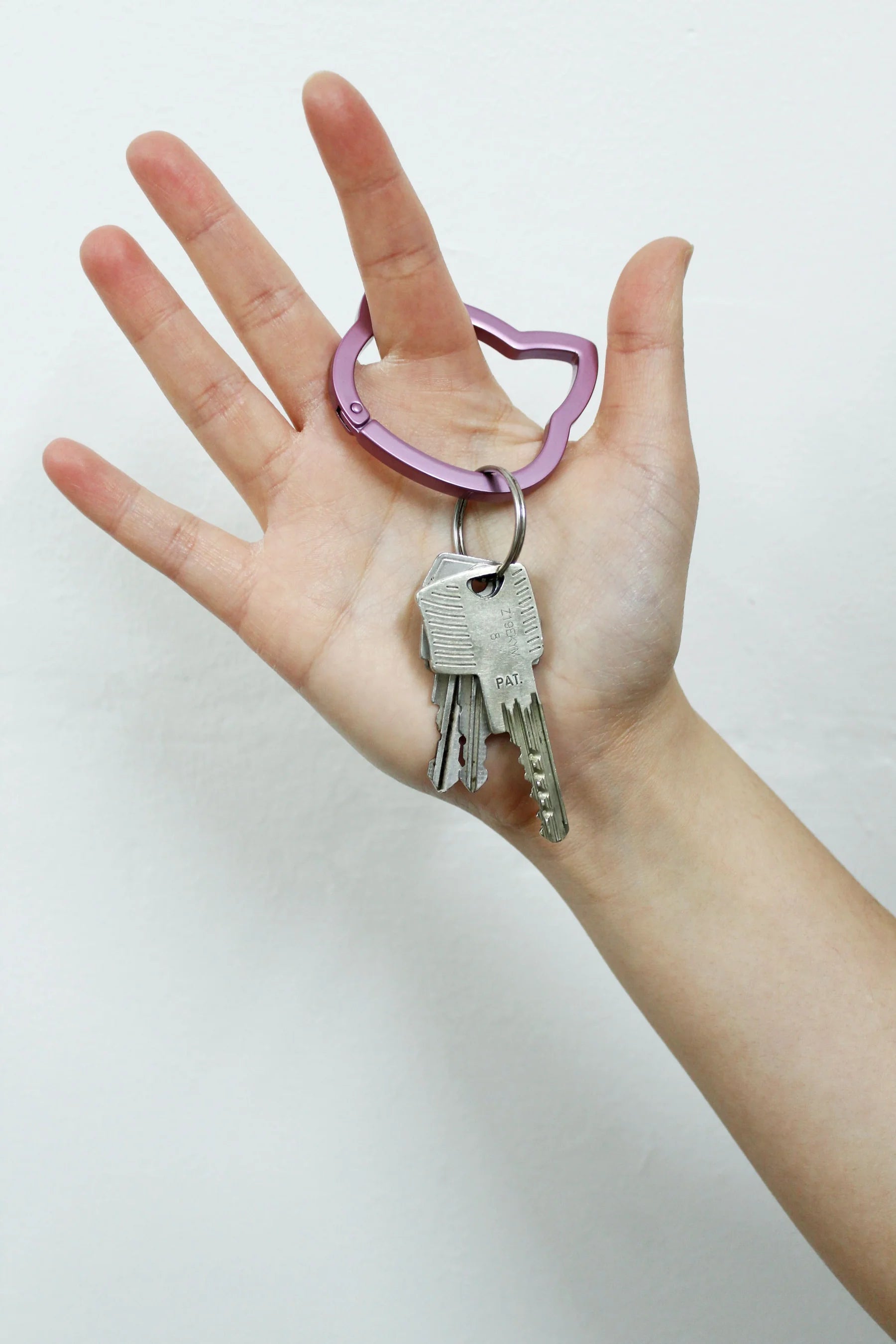 Mousquetons Chat Rose et Turquoise (Set de 2)