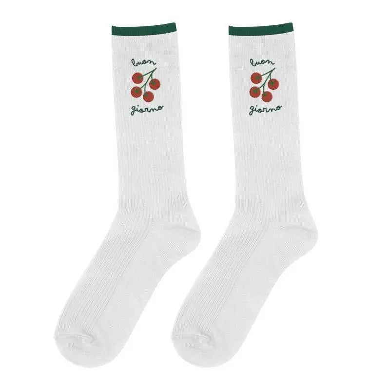Buongiorno Embroidered Socks