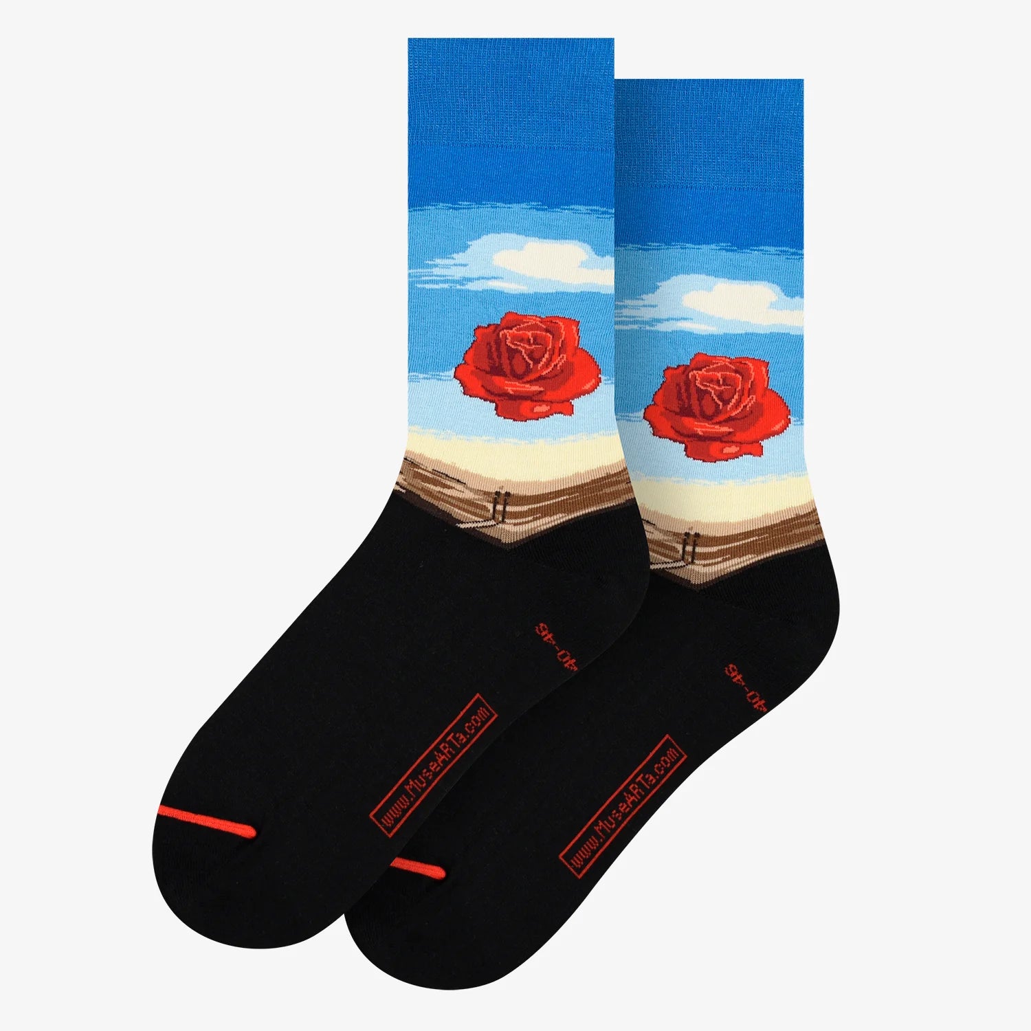 Sokken Salvador Dalí - Meditatieve Roos