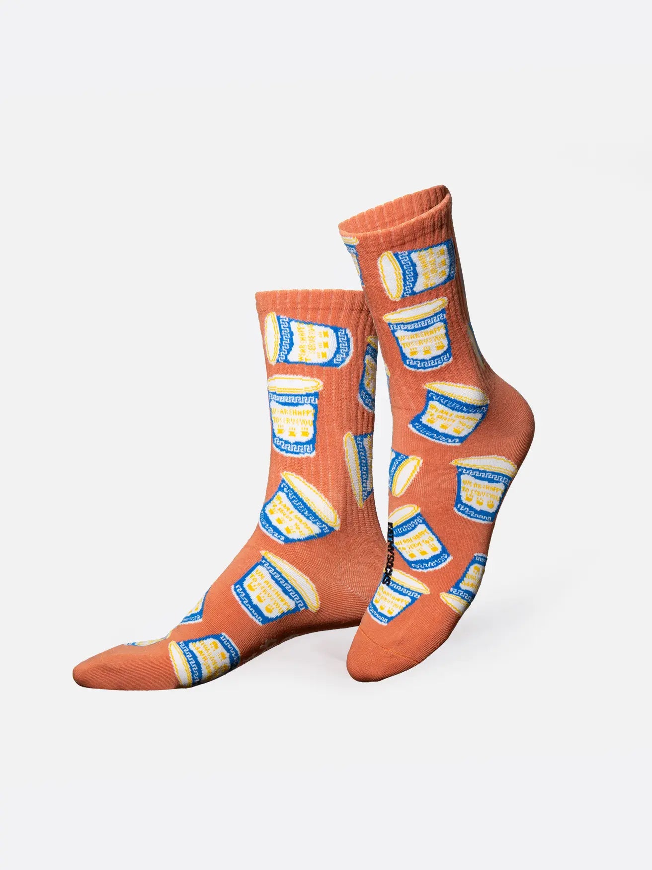 Flat Socks - New York Café "We Are Happy To Serve You"