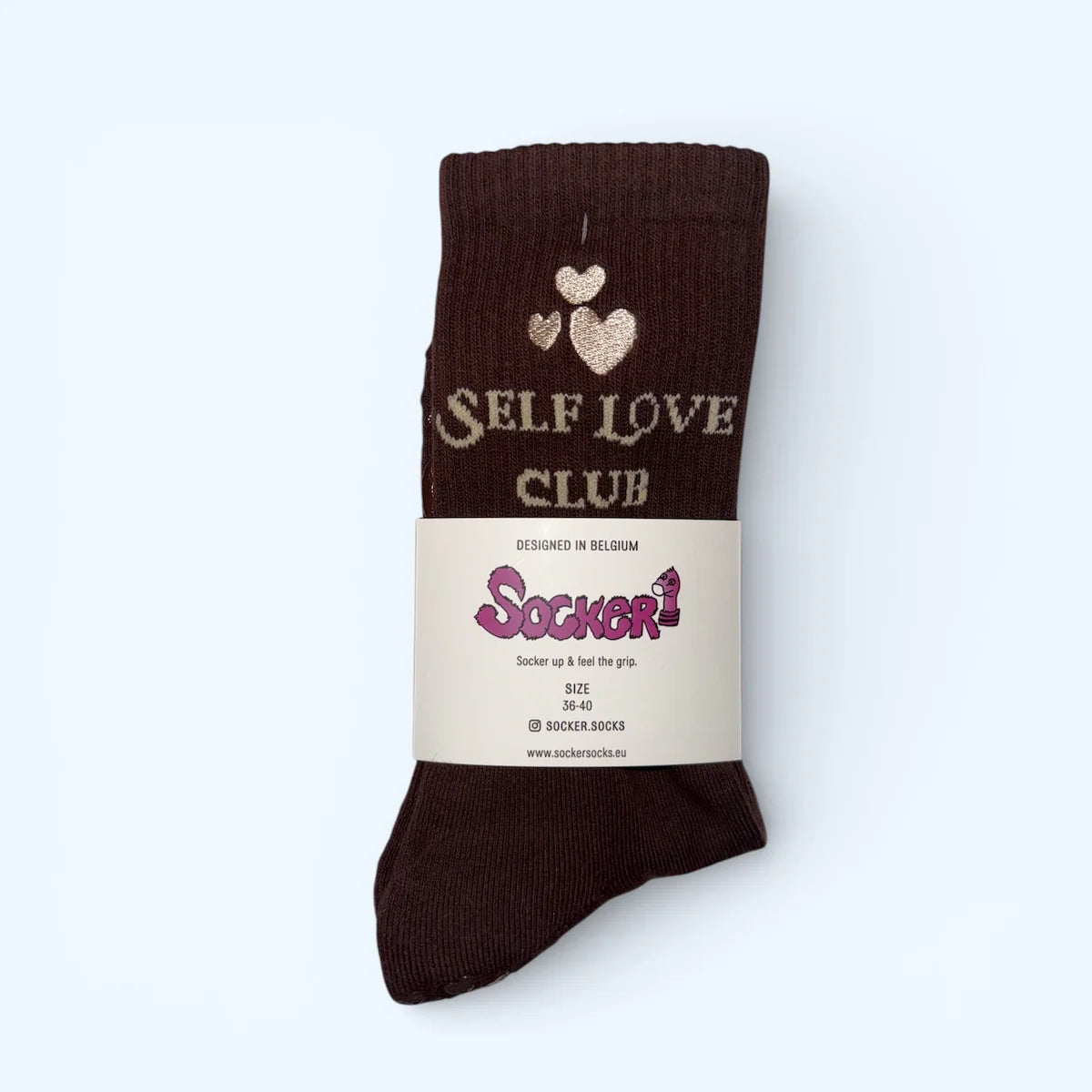 Self Love sokken bruin