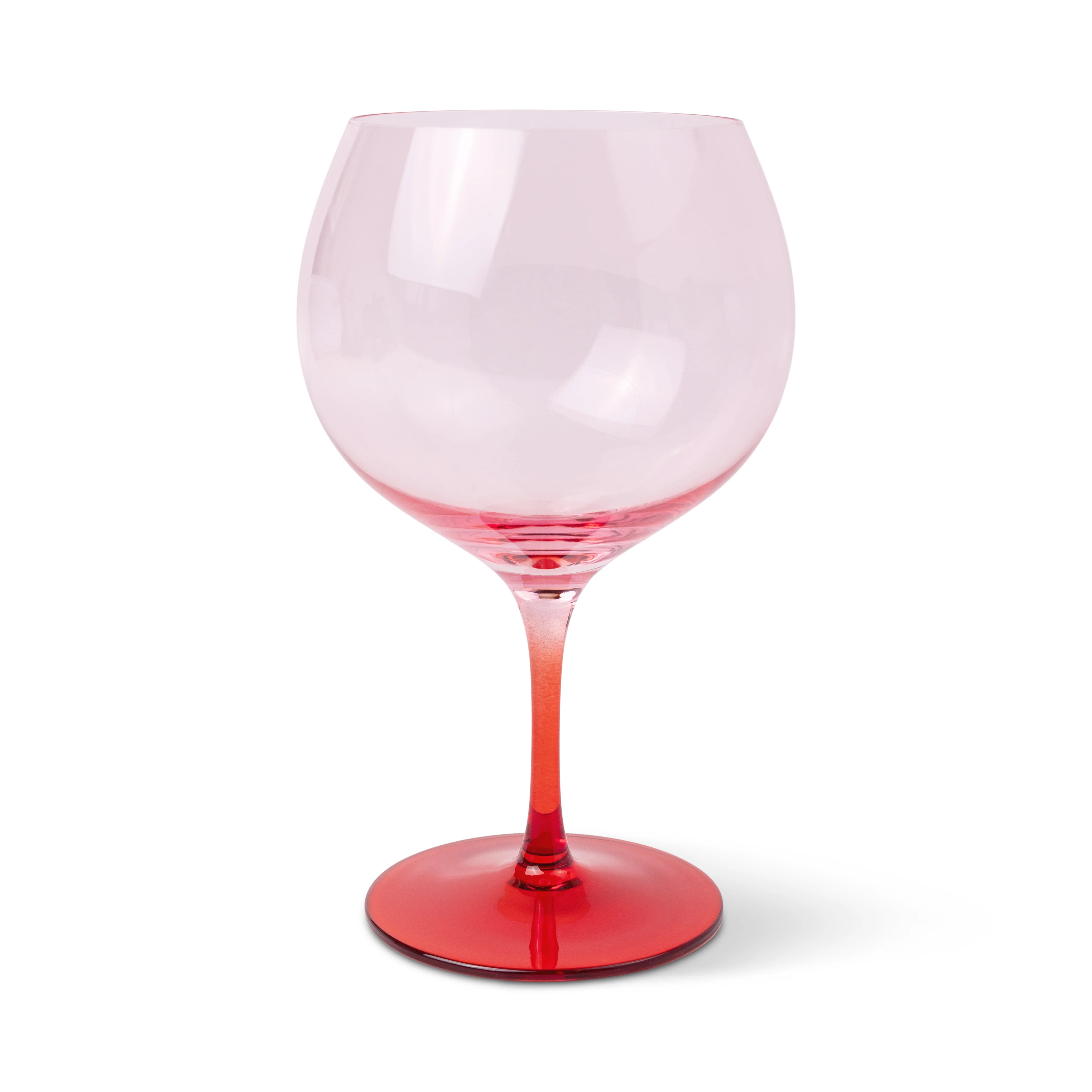 Charlie Copa wijnglazen op voet - Blush + Cherry (set van 2)