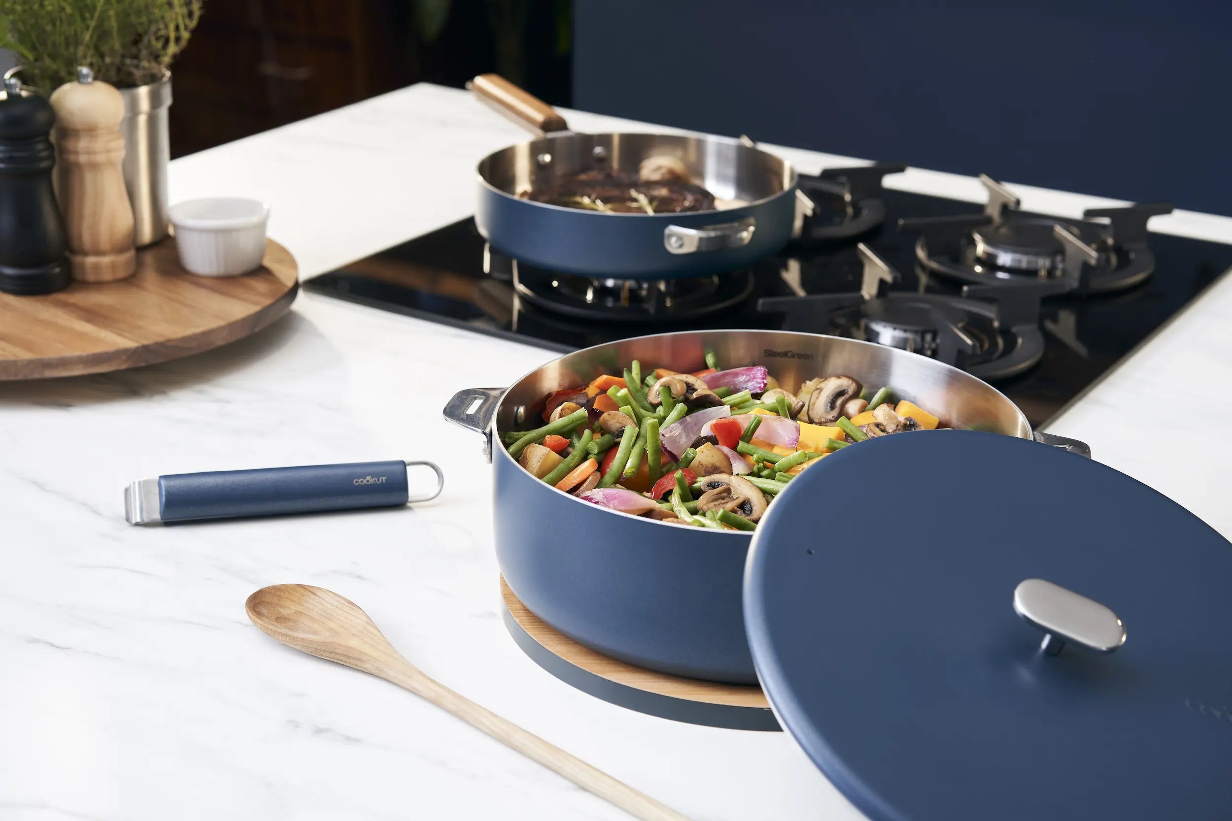 Sauteuse La Merveilleuse en Inox 28cm