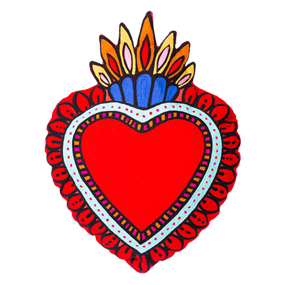 Milagro Red Heart Cushion