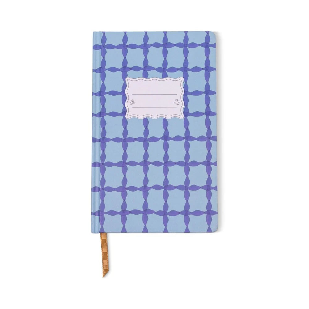Journal Tulip - Blue Lattice