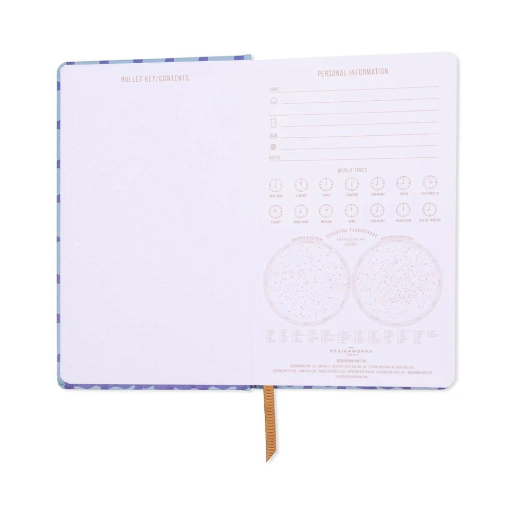 Journal Tulip - Blue Lattice