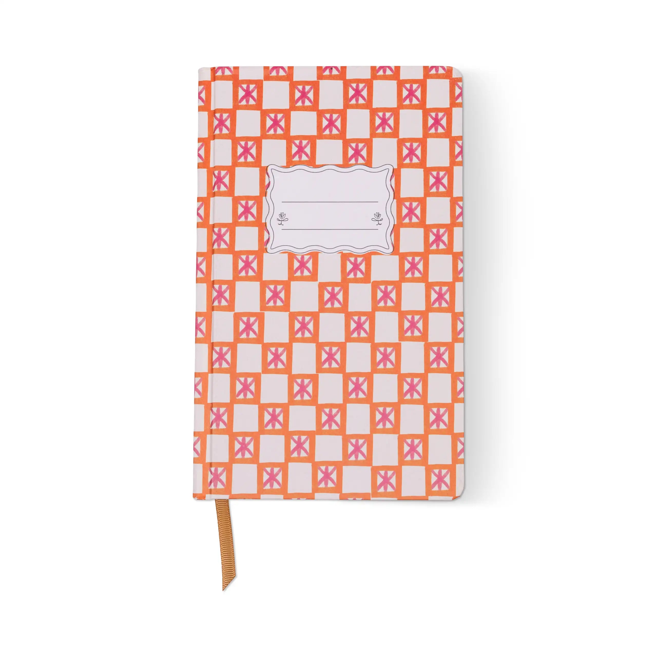 Journal Tulip - Orange Check