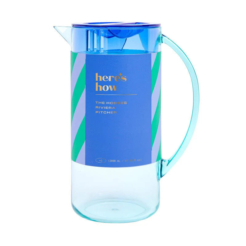 Hobbes Pitcher Carafe - Munt en Kobalt