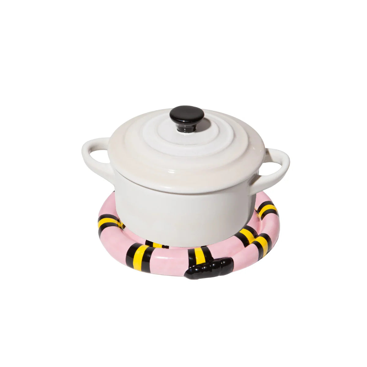 Pink Snake Trivet
