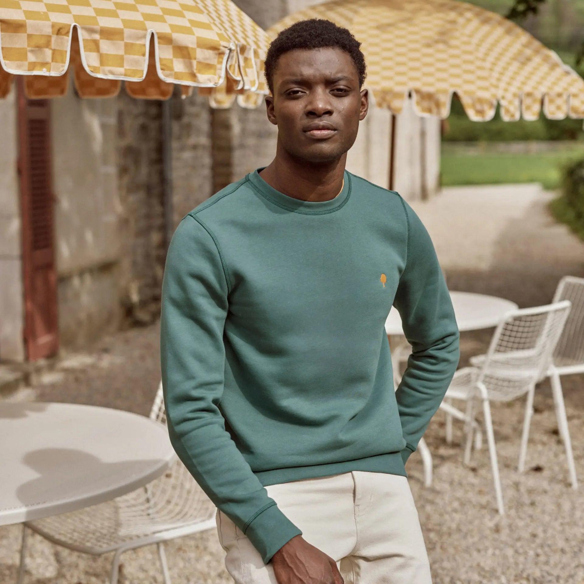 Sweat en Coton - Donzy knit Vert