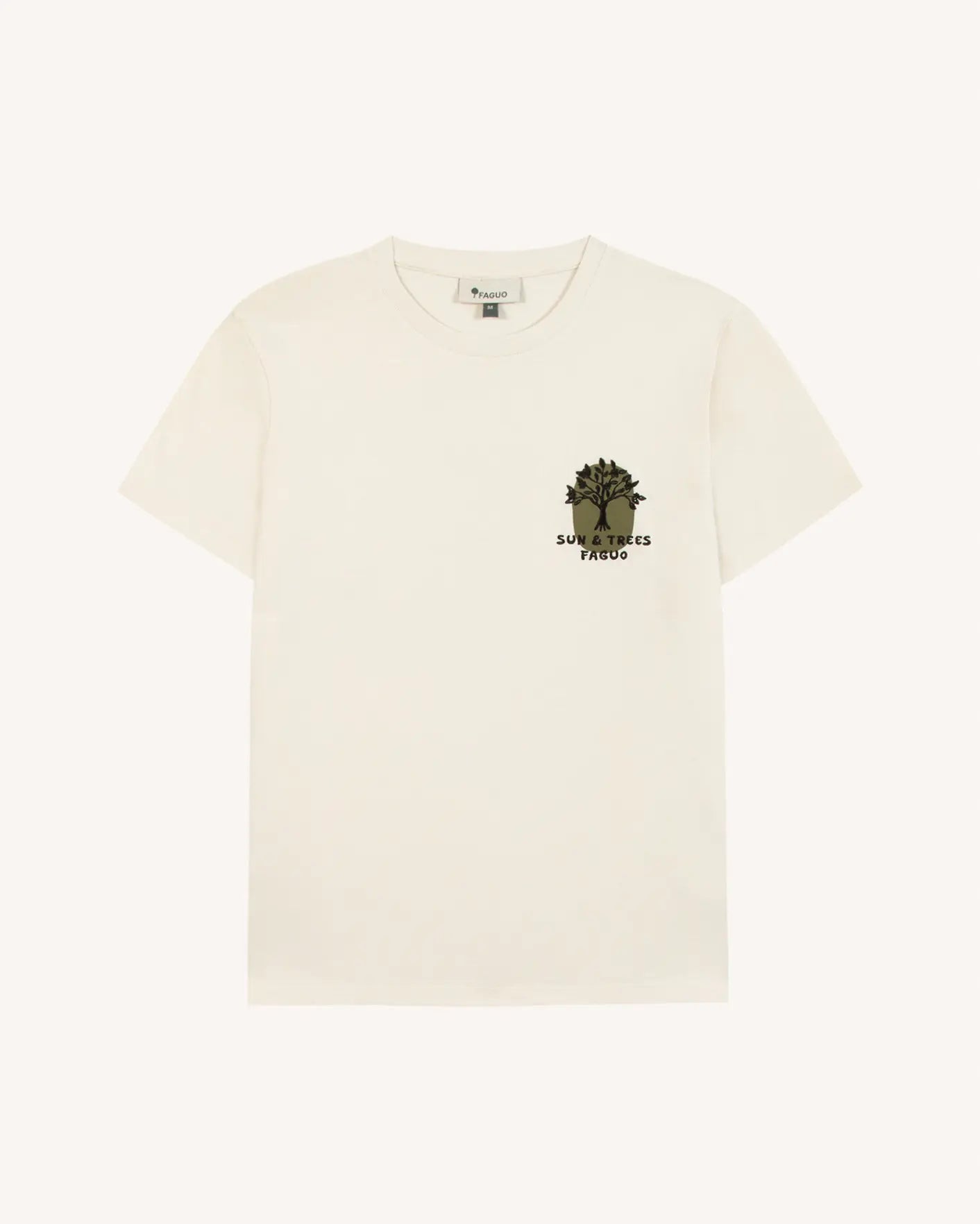 T-shirt Arcy écru Coton Sun and Trees