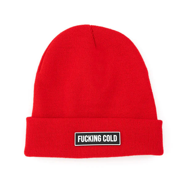 "Fucking Cold" Beanie - Red