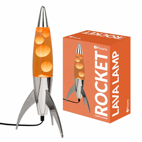 Retro Rocket Lava Lamp オレンジイエロー 新品未使用品 hopono-concept-store-fisura-