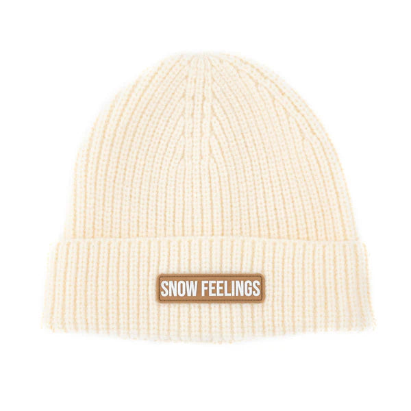 "Snow feelings" beanie - White