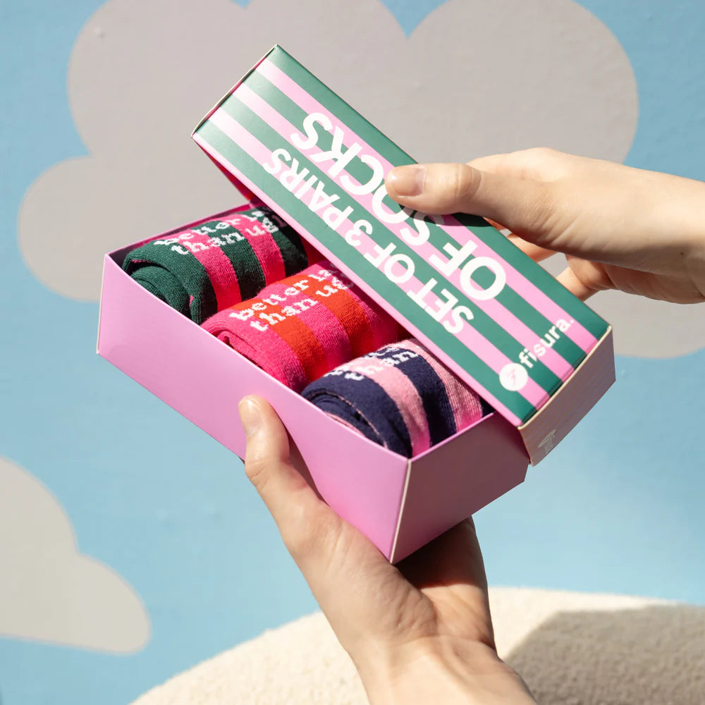 “Better later than Ugly” socks (Set of 3)