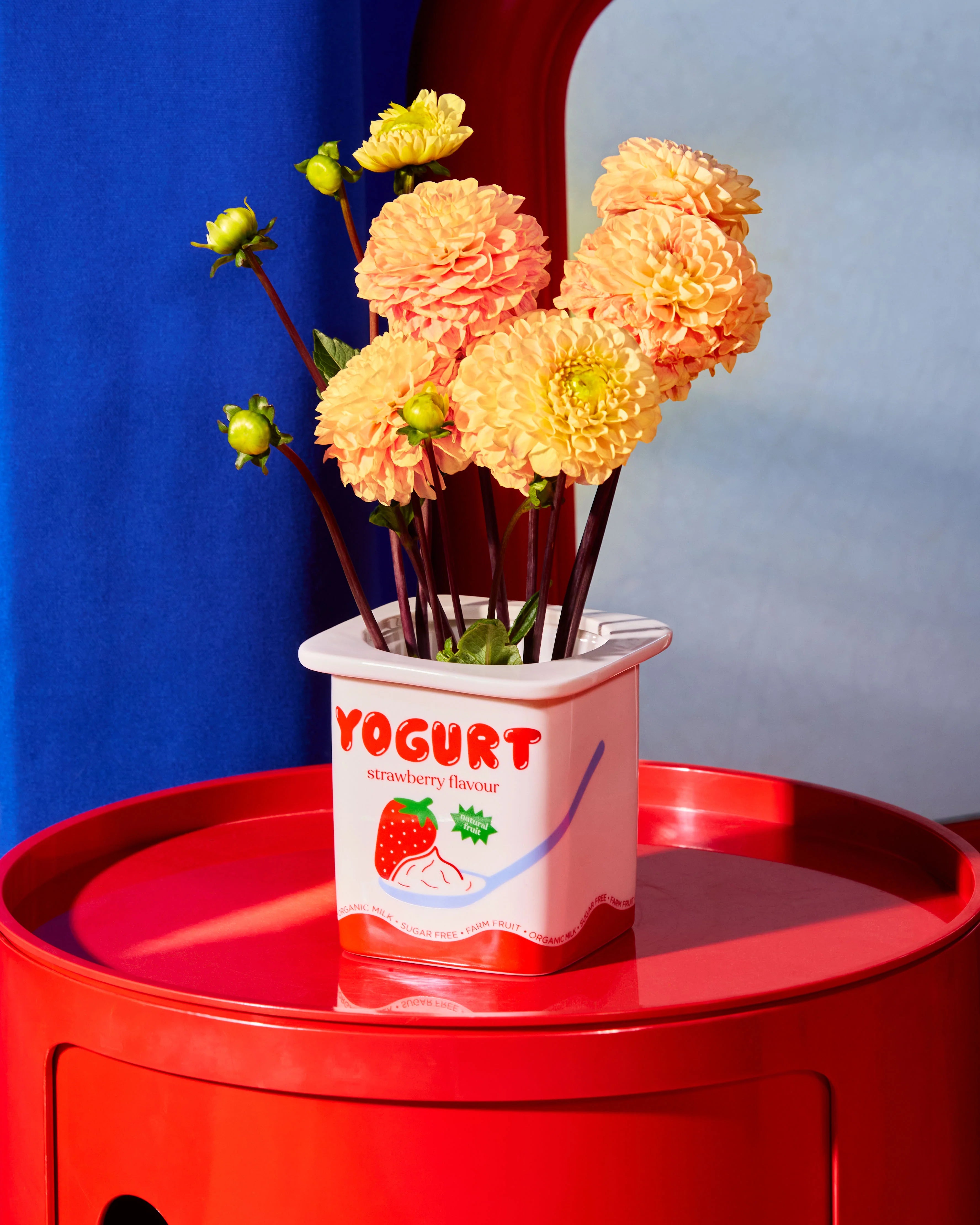 Vase céramique - Yoghurt Fraise
