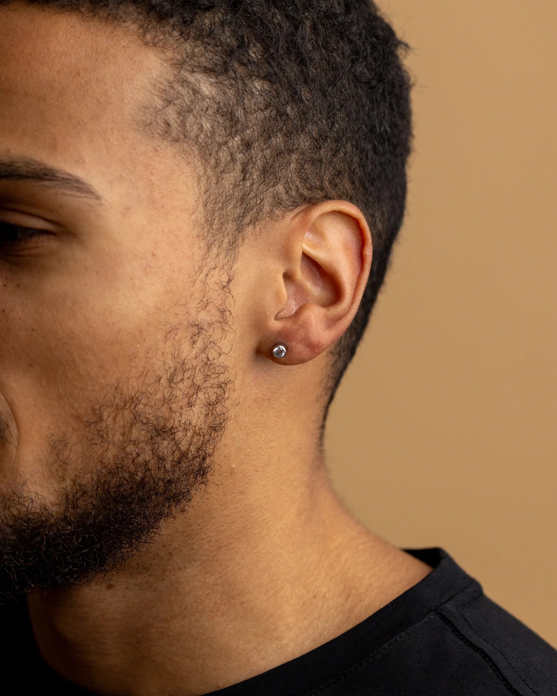 Boucle d'oreille Contra Silver