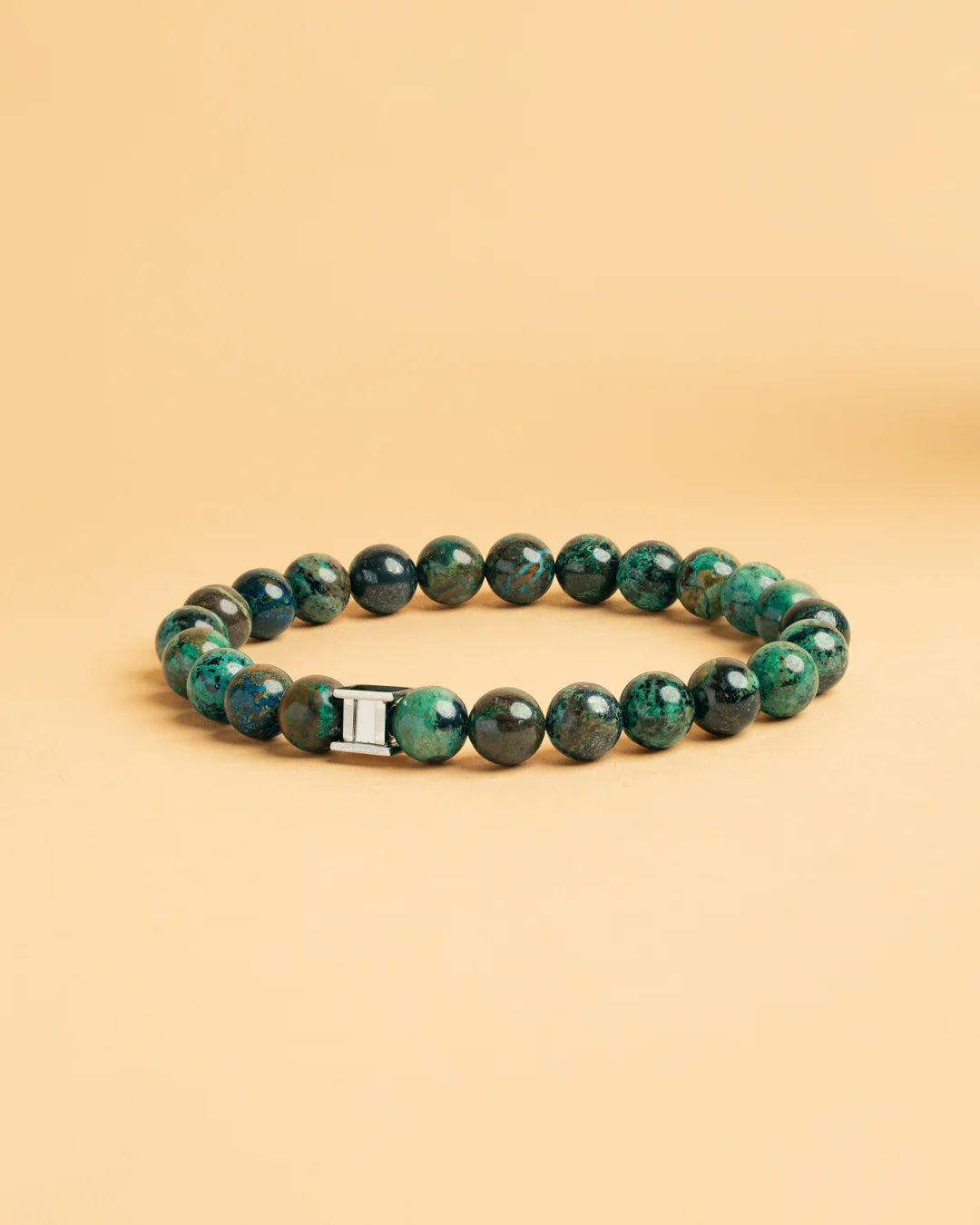 Bracelet Castagna 8mm avec pierre d'azurite