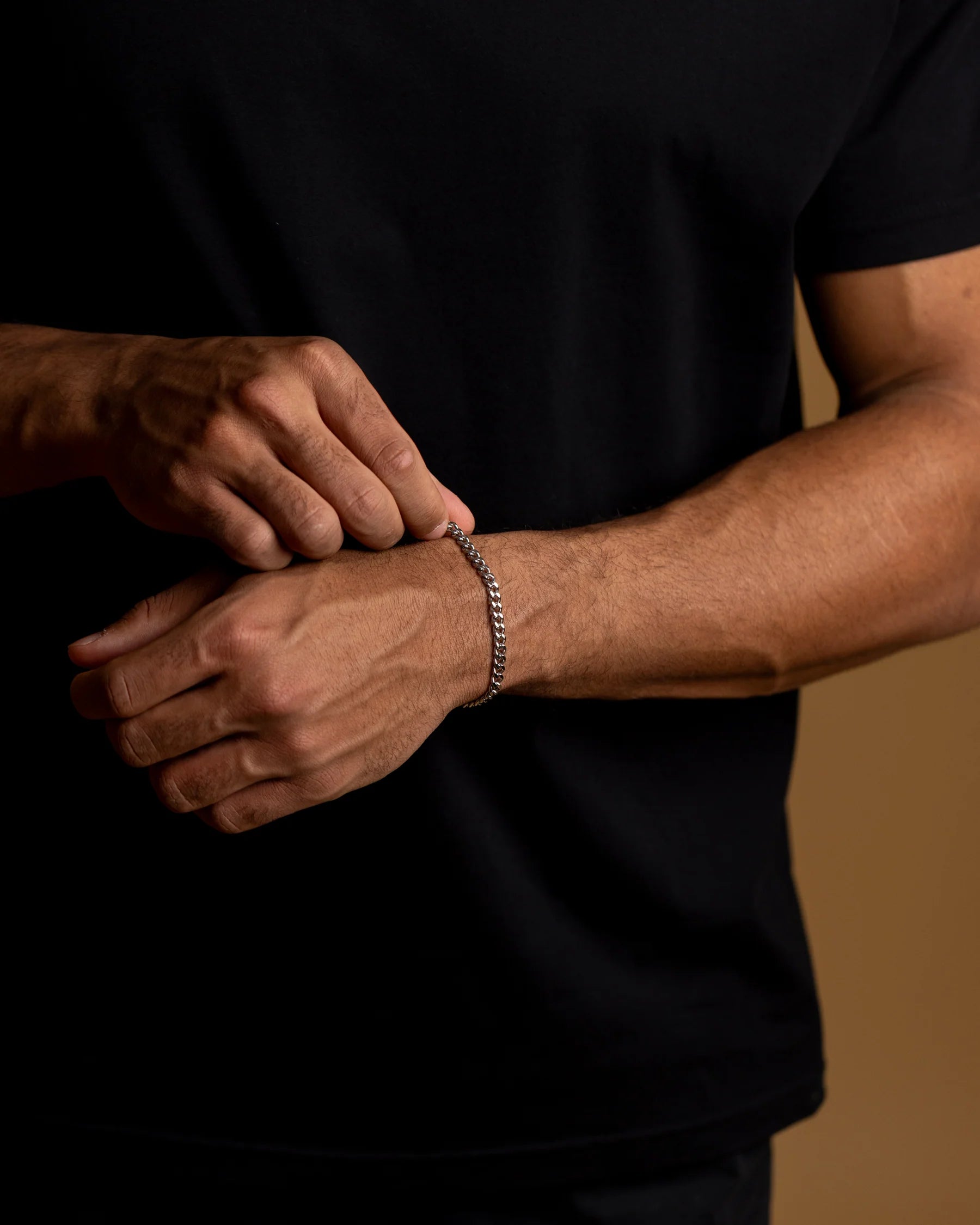 Bracelet Chaîne Cubaine Silver