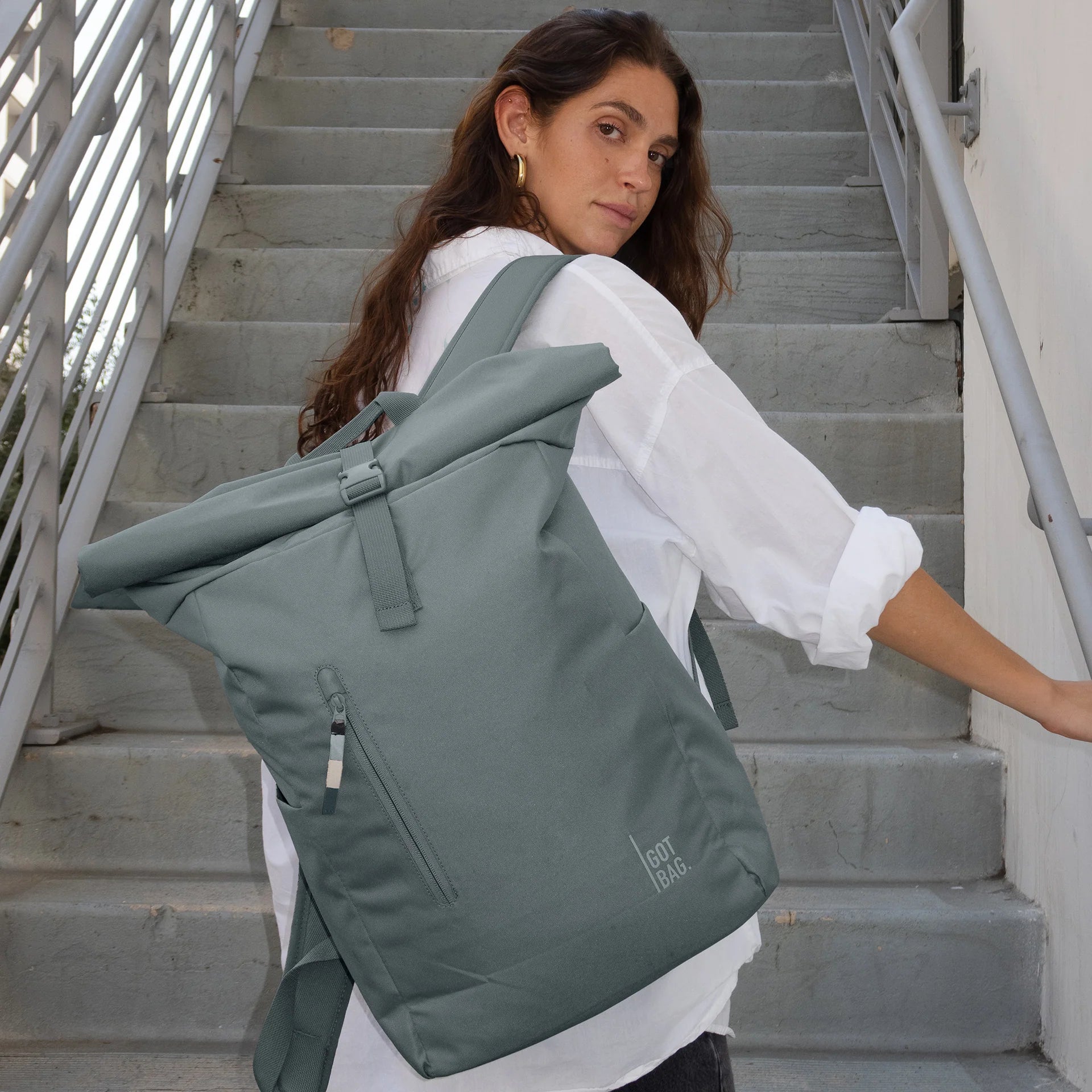 Sac à dos Rolltop Easy Monochrome Basalt