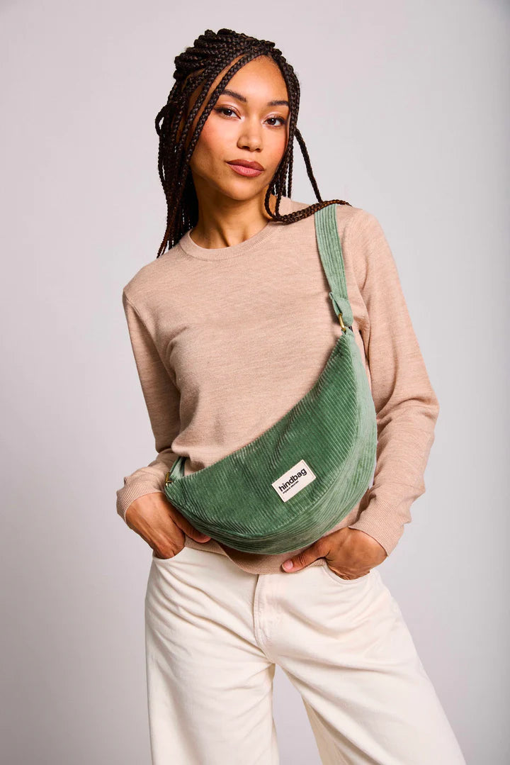 Andrea Fanny Pack - Sea Green Velvet