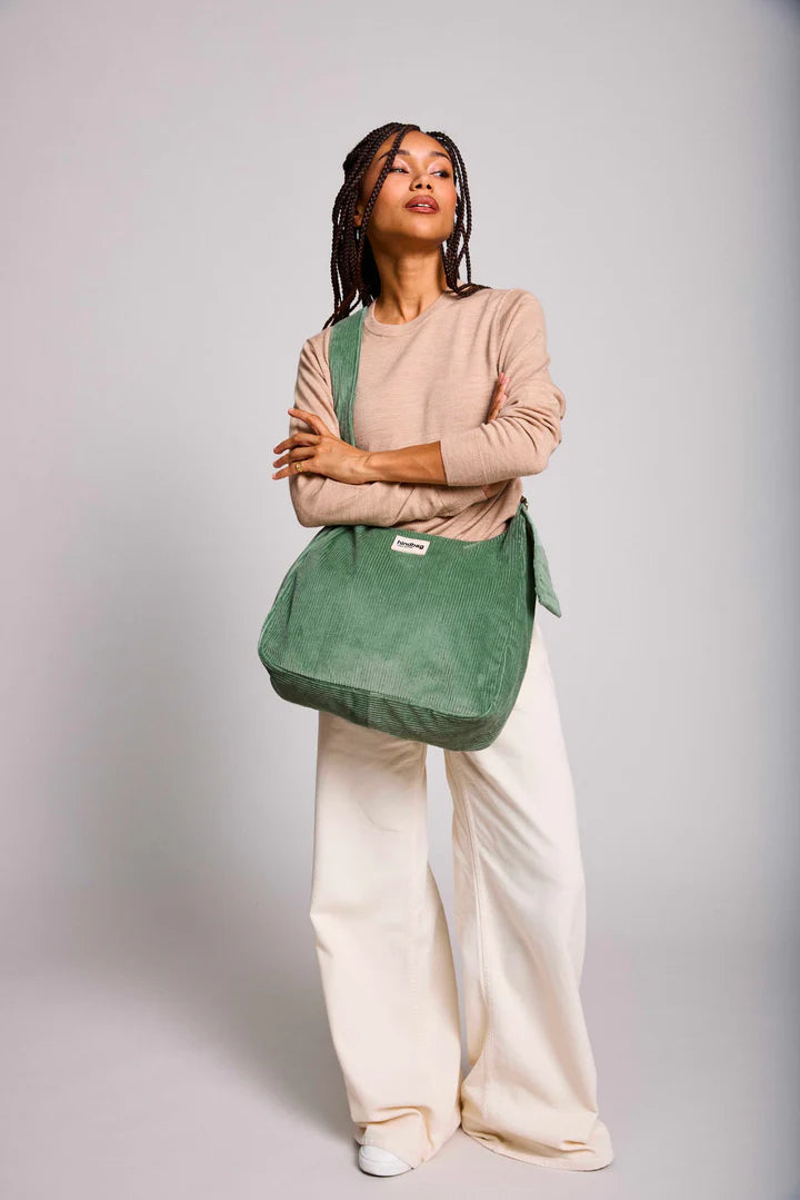 Claire Hobo Bag - Sea Green Velvet