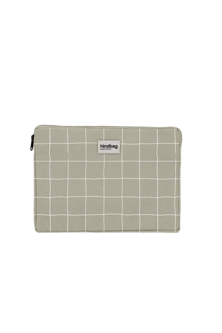 Ava Groene en Witte Kleitegel Laptophoes 13"