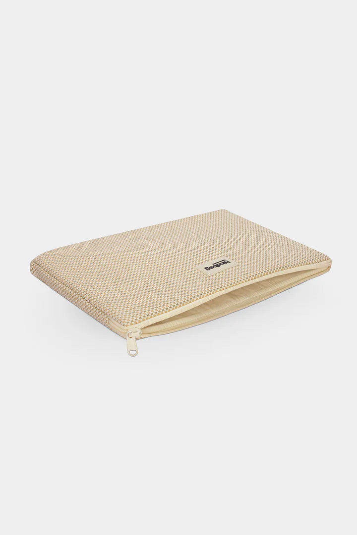 Laptophoes 15" Ava Vlechtwerk nude M