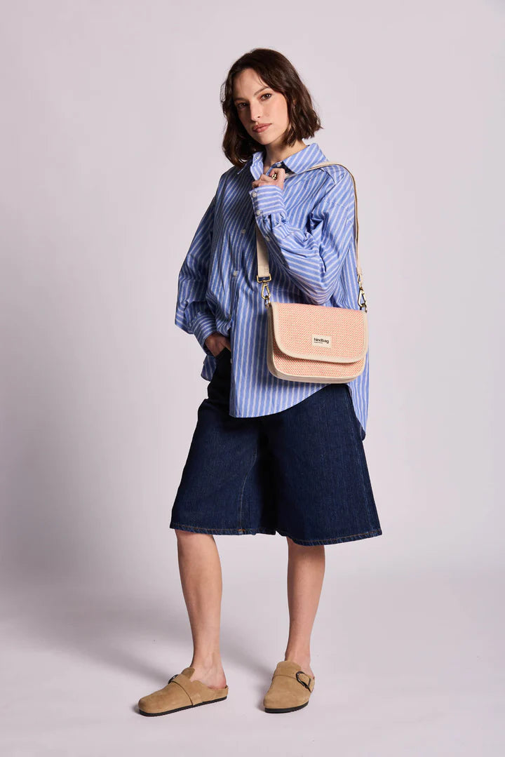 Handtas Margault Coraal gevlochten