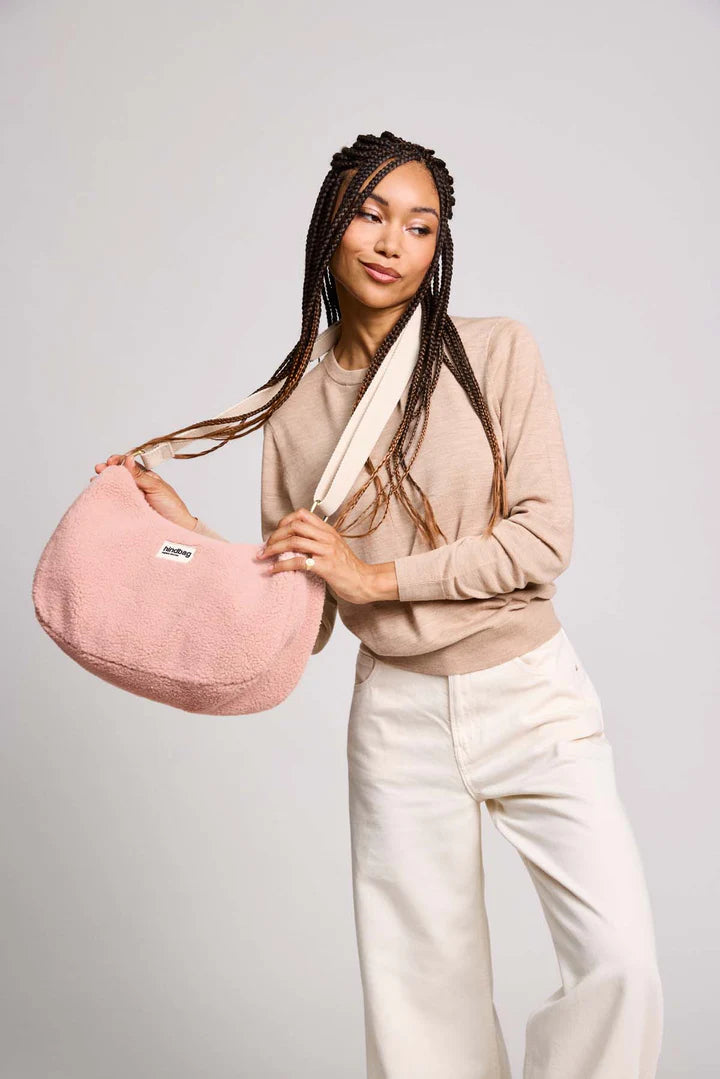 Rosa Teddy Bag - Poederroze