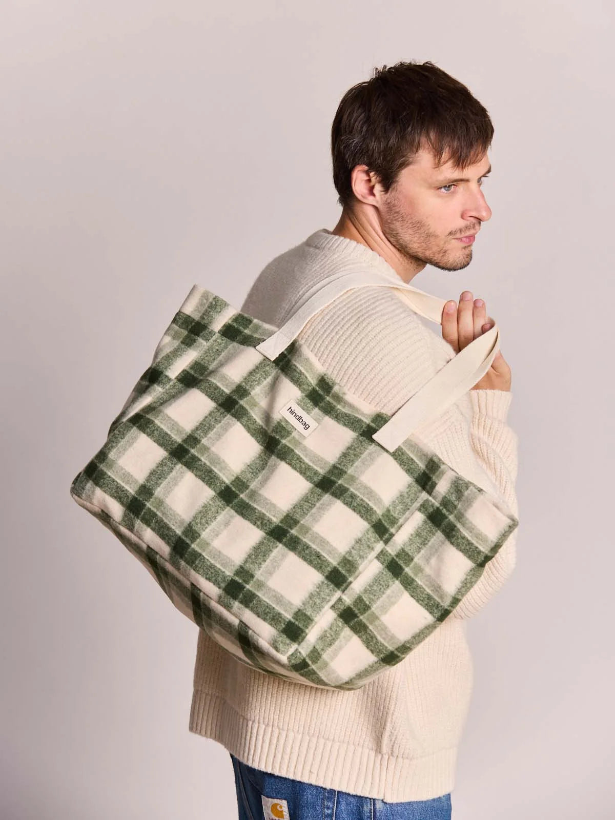 Sac Cabas Claude Tartan Vert