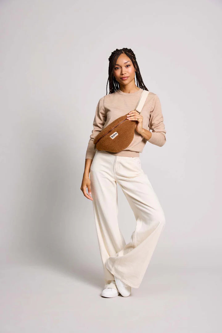 Olivia Belt Bag - Brown Teddy