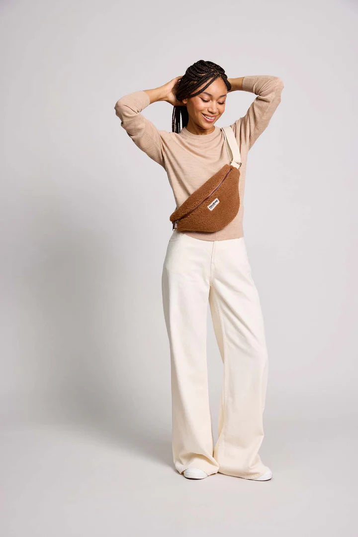 Olivia Belt Bag - Brown Teddy
