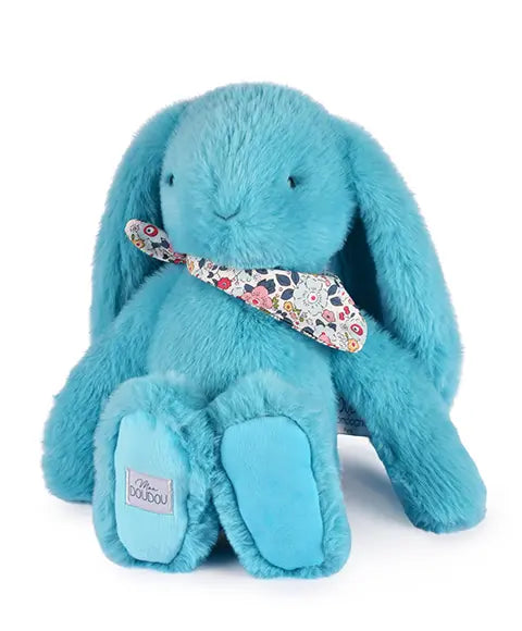 Turquoise Flowerette Rabbit 35 cm